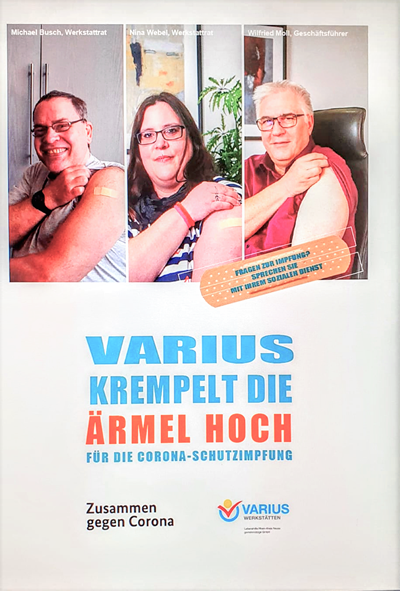 Cover Impfen in den VARIUS-Werkstätten