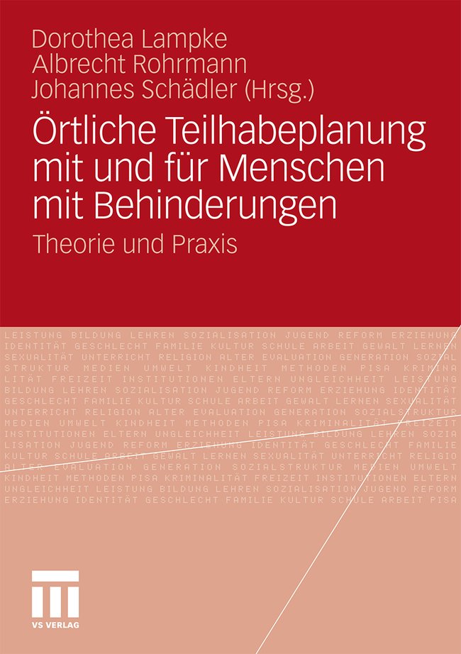 Örtliche Teilhabeplanung mit und für Menschen mit Behinderung